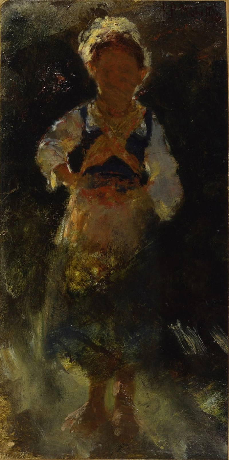 Francesco Paolo Michetti - Contadina in controluce, 1870, Museo della Scienza e della Tecnologia Leonardo da Vinci, Milano